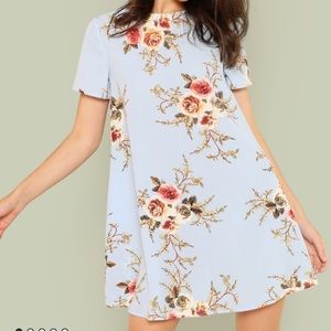 Floral Print Swing Dress
